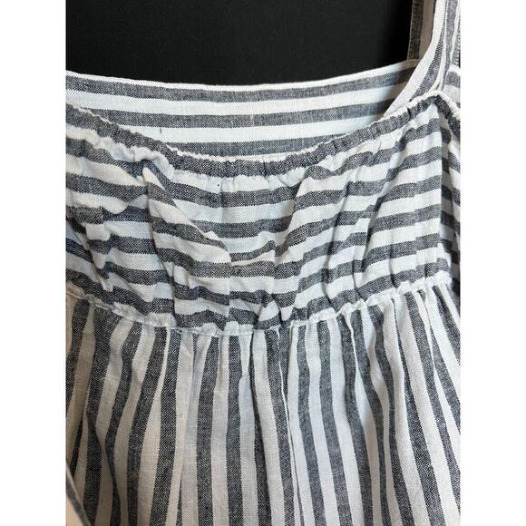 Lucky Brand Linen Striped Crop Tank, Large, NWT, Summer, Beach, Lightweight - Picture 3 of 16